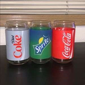 Vintage Style Soda Can Glasses